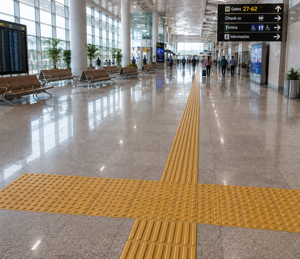 Airport terminal walkway