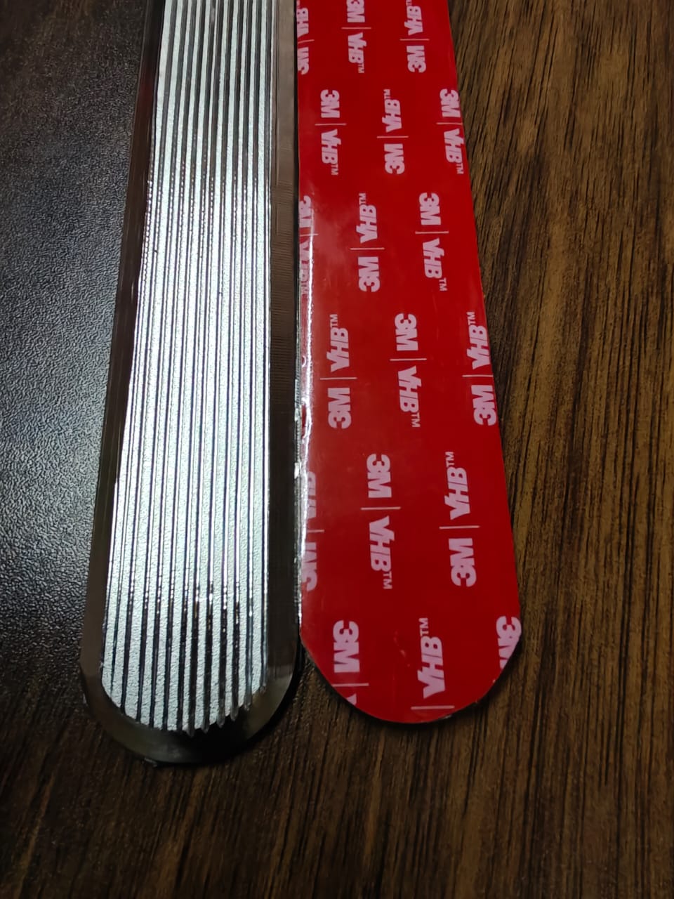 Tactile strips on floor